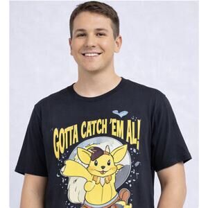 Pokemon Pikachu Halloween Shirt Youth XL 14-16 Graphic Tee Black Kids